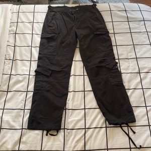 Black cargo pants